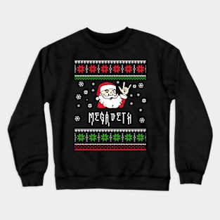 megadeth santa metal Crewneck Sweatshirt